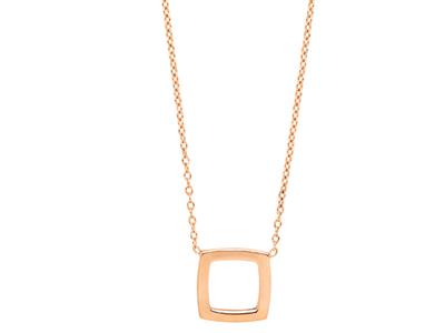 Collana A Catena Rotonda For\at, Motivo Carr{, 40-42 Cm, Oro Rosa 18 Carati - Immagine Standard - 2