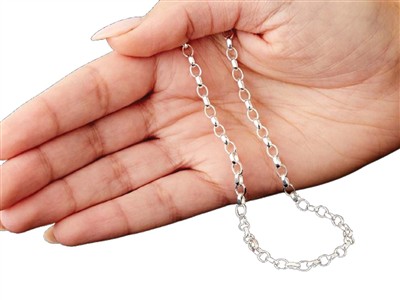 Catena A Maglia Jaseron 3,1 Mm, 40 Cm, Argento 925 - Immagine Standard - 5