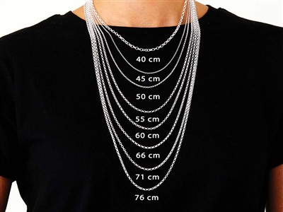 Catena Maglia Jaseron Diamantata 4 Mm, 60 Cm, Argento 925 - Immagine Standard - 6