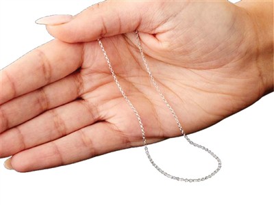 Catena Maglia Jaseron 1,4 Mm, 55 Cm, Argento 925 - Immagine Standard - 5