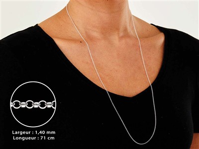 Catena Maglia Jaseron 1,4 Mm, Argento 925 - Immagine Standard - 3