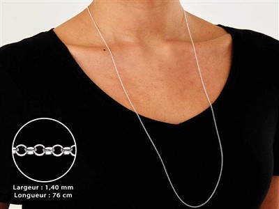 Catena Maglia Jaseron 1,4 Mm, Argento 925 - Immagine Standard - 3