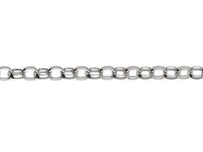 Catena Maglia Jaseron 2,5 Mm, 50 Cm, Argento 925 - Immagine Standard - 2