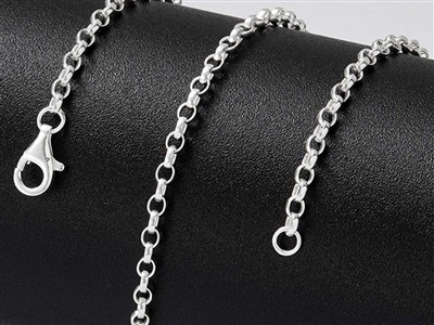 Catena Maglia Jaseron 2,5 Mm, 50 Cm, Argento 925 - Immagine Standard - 4
