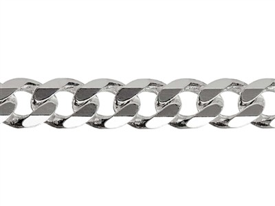 Catena A Maglia Barbazzale Diamantata 5,5 Mm, 50 Cm, Argento 925 Autenticità - Immagine Standard - 2