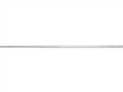 Catena A Maglia Gourmette Diamantata 1 Mm, 45-50 Cm, Argento 925 Marchio Di Autenticità - Immagine Standard - 2