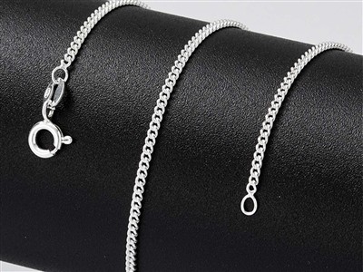 Catena A Maglie Groumette 2 Mm, 45 Cm, Argento 925 - Immagine Standard - 4