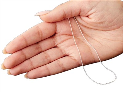 Catena A Maglia Gourmette Diamantata 0,9 Mm, 50 Cm, Argento 925 - Immagine Standard - 5