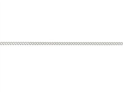 Catena A Maglie Groumette Diamantate 0,9 Mm, 76 Cm, Argento 925 - Immagine Standard - 2
