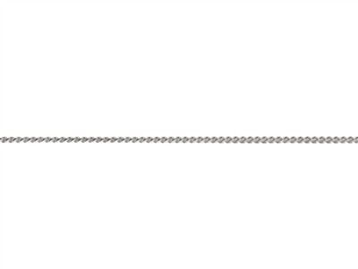 Catena A Maglia Gourmette Diamantata 1,10 Mm, 60 Cm, Argento 925 - Immagine Standard - 2