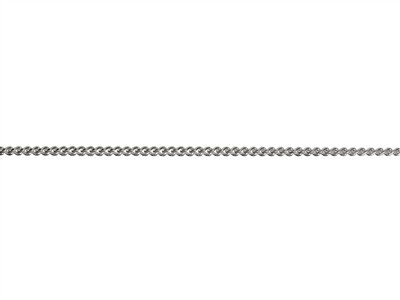 Catena A Maglia Gourmette Diamantata 1,2 Mm, 55 Cm, Argento 925 - Immagine Standard - 2