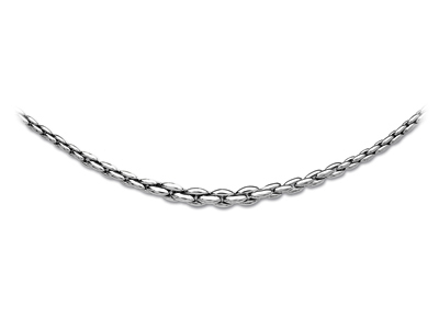 Collana Conchiglie A Cascata Da 8 Mm, 43 Cm, Argento 925 Rh
