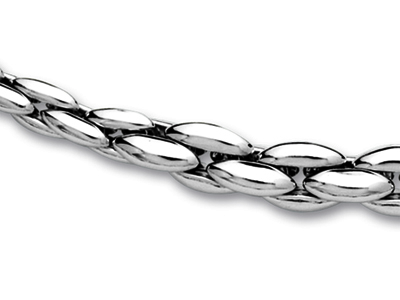 Collana Conchiglie A Cascata Da 8 Mm, 43 Cm, Argento 925 Rh - Immagine Standard - 2