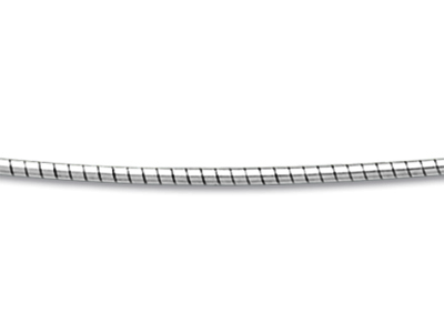 Collana Tonda Omega 1,8 Mm, 42-45 Cm, Argento 925 Rh - Immagine Standard - 2