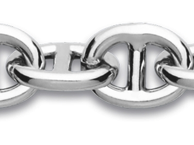 Catena Catena Marina 13 MM 45 Cm, Argento 925 Rh - Immagine Standard - 2