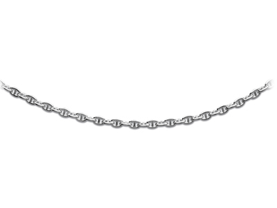 Collana Da Uomo In Maglia Marina Massiccia 6 Mm, 55 Cm, Argento 925
