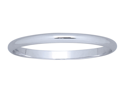 Bracciale Mezzo Bracciale 6 Mm, 65 X 60 Mm, Argento 925 Rodiato - Immagine Standard - 1