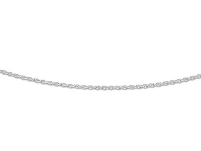 Catena A Maglie Tonde Forat 1.7 Mm, 42-45 Cm, Argento 925 Rodiato