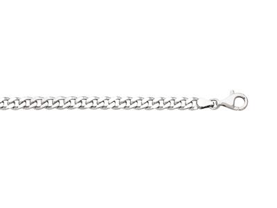 Bracciale Con Catena A 4 Lati 7 Mm, 20 Cm, Argento 925 Rodiato - Immagine Standard - 1