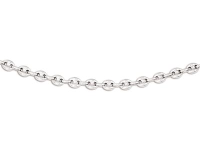 Collana Con Chicchi Di Caffè Cavi 5 Mm, 45 Cm, Argento 925 Placcato In Rodio - Immagine Standard - 1