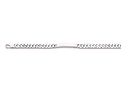 Bracciale Identity Curbed 4 Lati 5,8 Mm, 20 Cm, Argento 925 Rh