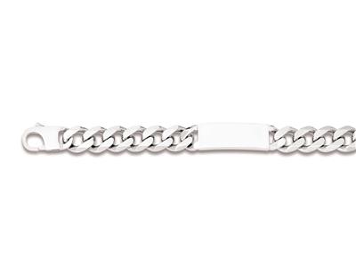 Bracciale Identity Curbed A 6 Lati 14,8 Mm, 24 Cm, Argento 925 Rodiato - Immagine Standard - 1