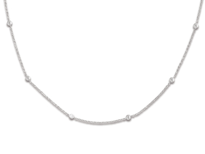 Collana Tennis Ossido Di Zirconio, 90 Cm, Argento 925 Rodiato - Immagine Standard - 2