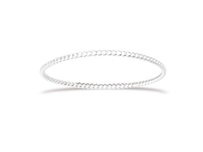 Bracciale Jonc Palline 3 Mm, 67 Mm, Argento 925 Rodiato - Immagine Standard - 1