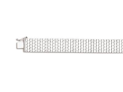 Bracciale Polacco 13 Mm, 19 Cm, Argento 925 Rodiato - Immagine Standard - 1