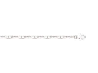 Bracciale Marino Forçat, Maglia 4 Mm, 19 Cm, Argento 925 Rodiato - Immagine Standard - 1