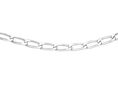 Collana 4 Lati Cavallo 6 Mm, 55 Cm, Argento 925 Rodiato - Immagine Standard - 1