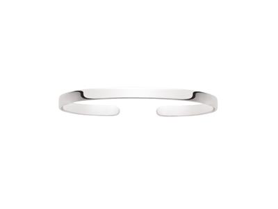 Bracciale Collana A Nastro, 55 X 50 Mm, Argento 925 Rodiato