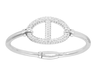 Brac Jonc Maille Marine Oxydes De Z. Gm Ag 925 Clq