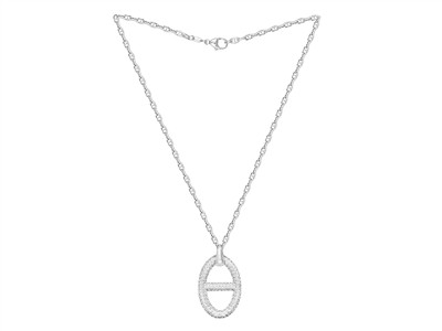 Coll Maille Marine Oxydes De Z. Ag 925 51cm Msq - Immagine Standard - 2