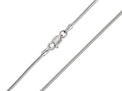 Catena A Serpente Tonda 1,2 Mm, 45 Cm, Argento 925