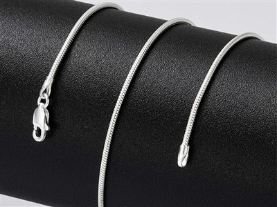 Catena Snake Tonda 1,2 Mm, 50 Cm, Argento 925 - Immagine Standard - 5
