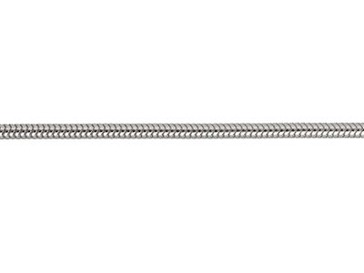 Catena A Serpente Tonda 1,4 Mm, 45 Cm, Argento 925 - Immagine Standard - 2