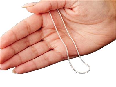 Catena A Serpente Tonda 1,4 Mm, 45 Cm, Argento 925 - Immagine Standard - 5