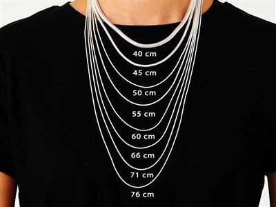 Catena A Serpente Tonda 1,4 Mm, 45 Cm, Argento 925 - Immagine Standard - 6