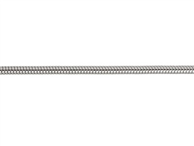 Catena Maglia Serpente Tonda 1,4 Mm, 55 Cm, Argento 925 - Immagine Standard - 2