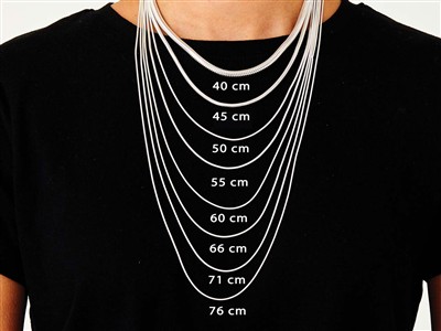 Catena Maglia Serpente Tonda 1,4 Mm, 55 Cm, Argento 925 - Immagine Standard - 6