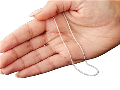 Catena A Maglia Di Palma 1,5 Mm, 40cm, Argento 925 - Immagine Standard - 6