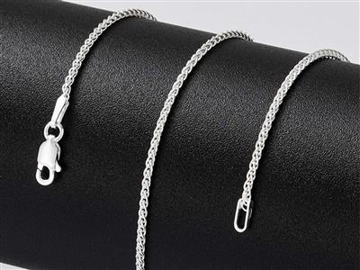 Catena A Maglia Palmier 1,5 Mm, 45 Cm, Argento 925 - Immagine Standard - 5