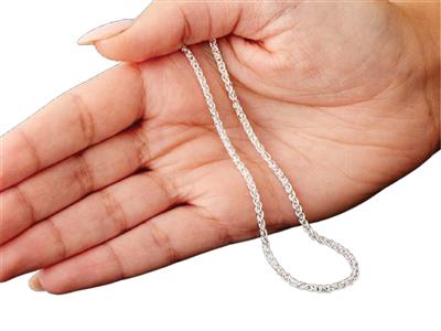 Catena A Maglia Palmier 1,5 Mm, 45 Cm, Argento 925 - Immagine Standard - 6