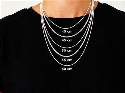 Catena A Maglia Di Palma 2,5 Mm, 45cm, Argento 925 - Immagine Standard - 4