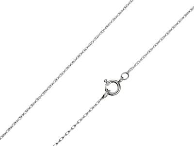 Catena Corda Da 1 Mm, 40 Cm, Argento 925