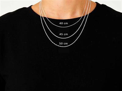 Catena Corda 1,50 Mm, 40 Cm, Argento 925 - Immagine Standard - 4