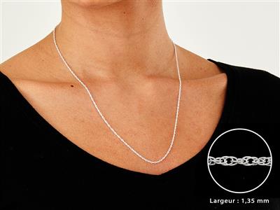 Catena Corda 1,35 Mm, 40 Cm, Argento 925 - Immagine Standard - 3