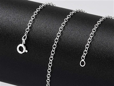 Catena A Maglia Forzat 1,7 Mm, 45 Cm, Argento 925 - Immagine Standard - 5