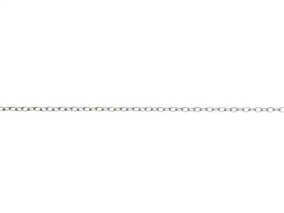 Catena A Maglie Forzate 1,3 Mm, 50 Cm, Argento 925 - Immagine Standard - 2